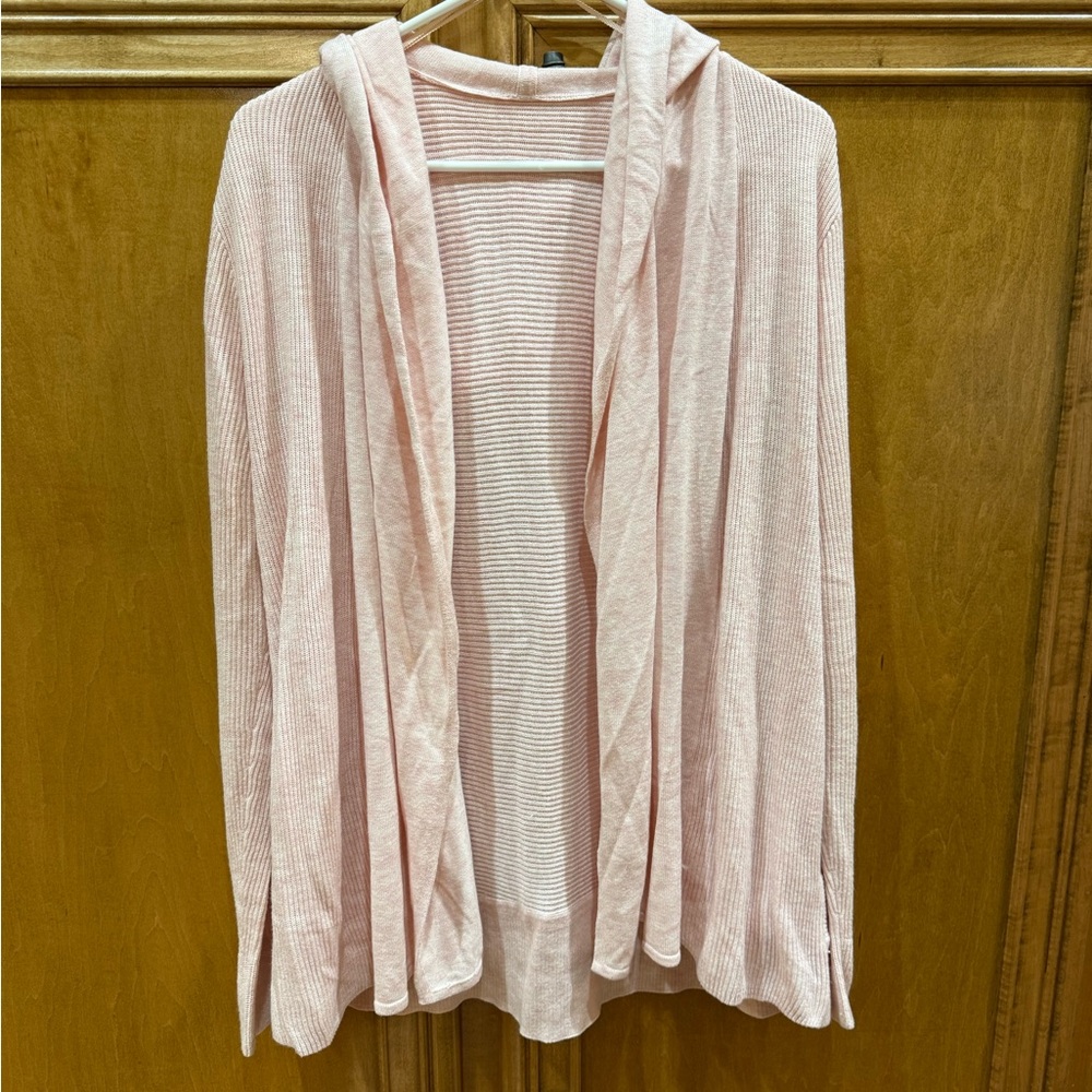 Light Pink Hooded LuluLemon Cardigan